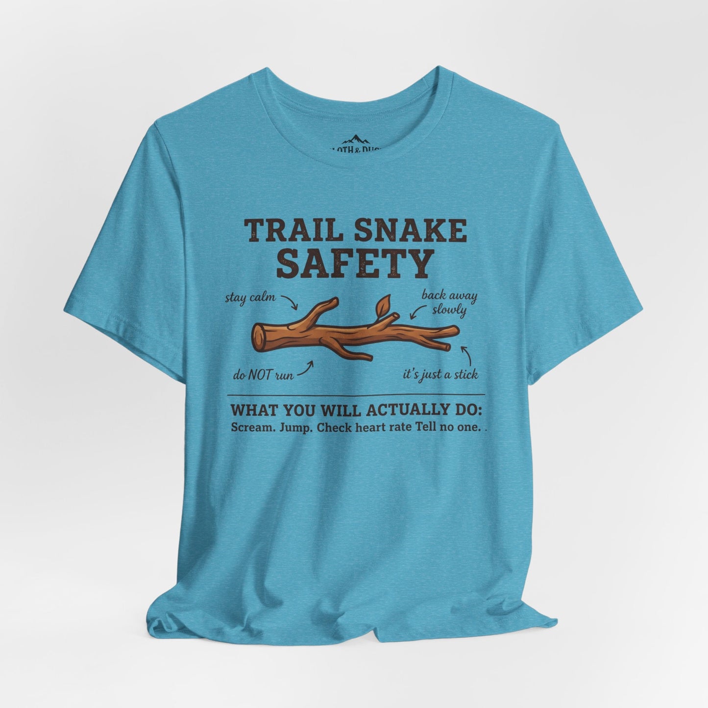 Trail Snake Safety T-Shirt - S - Sloth & Duck