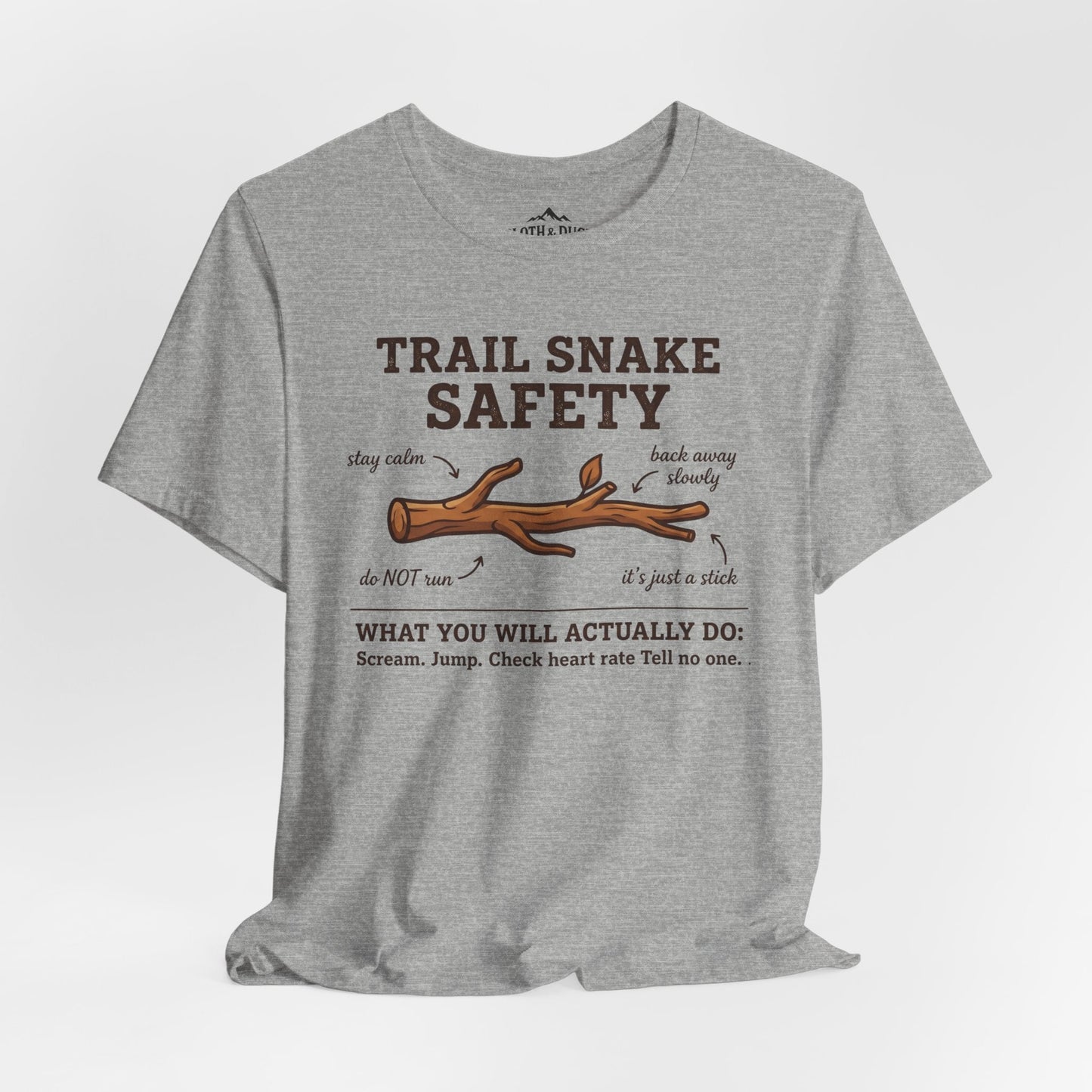 Trail Snake Safety T-Shirt - S - Sloth & Duck