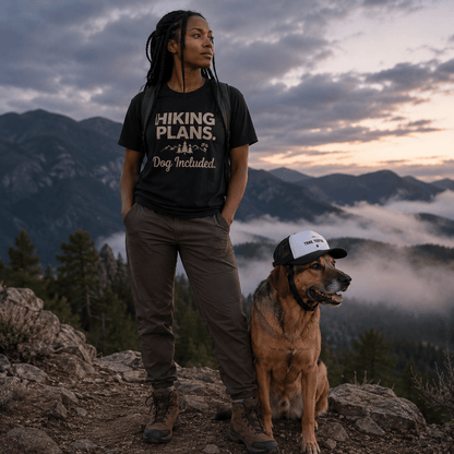 Trail Tested Dog Trucker Hat -White / Black - Sloth & Duck
