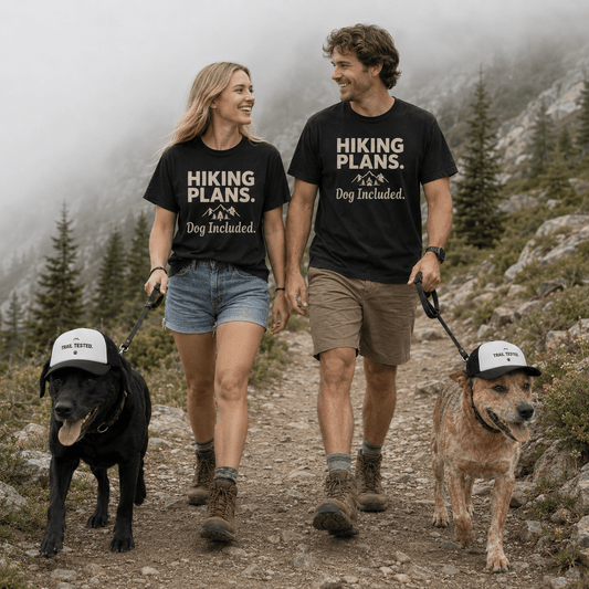 Trail Tested Dog Trucker Hat -White / Black - Sloth & Duck