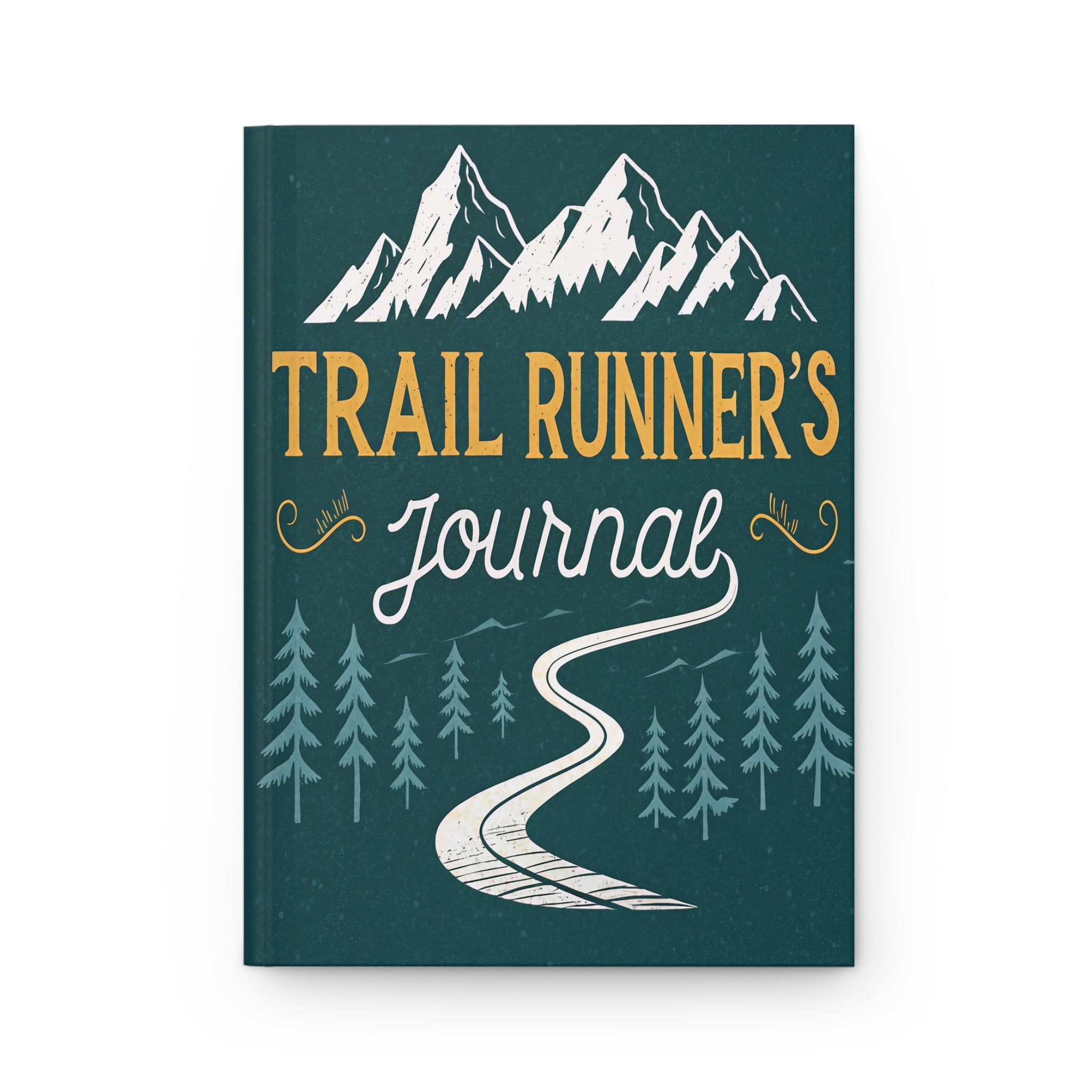 trail runners journal mountain graphic notebook cover