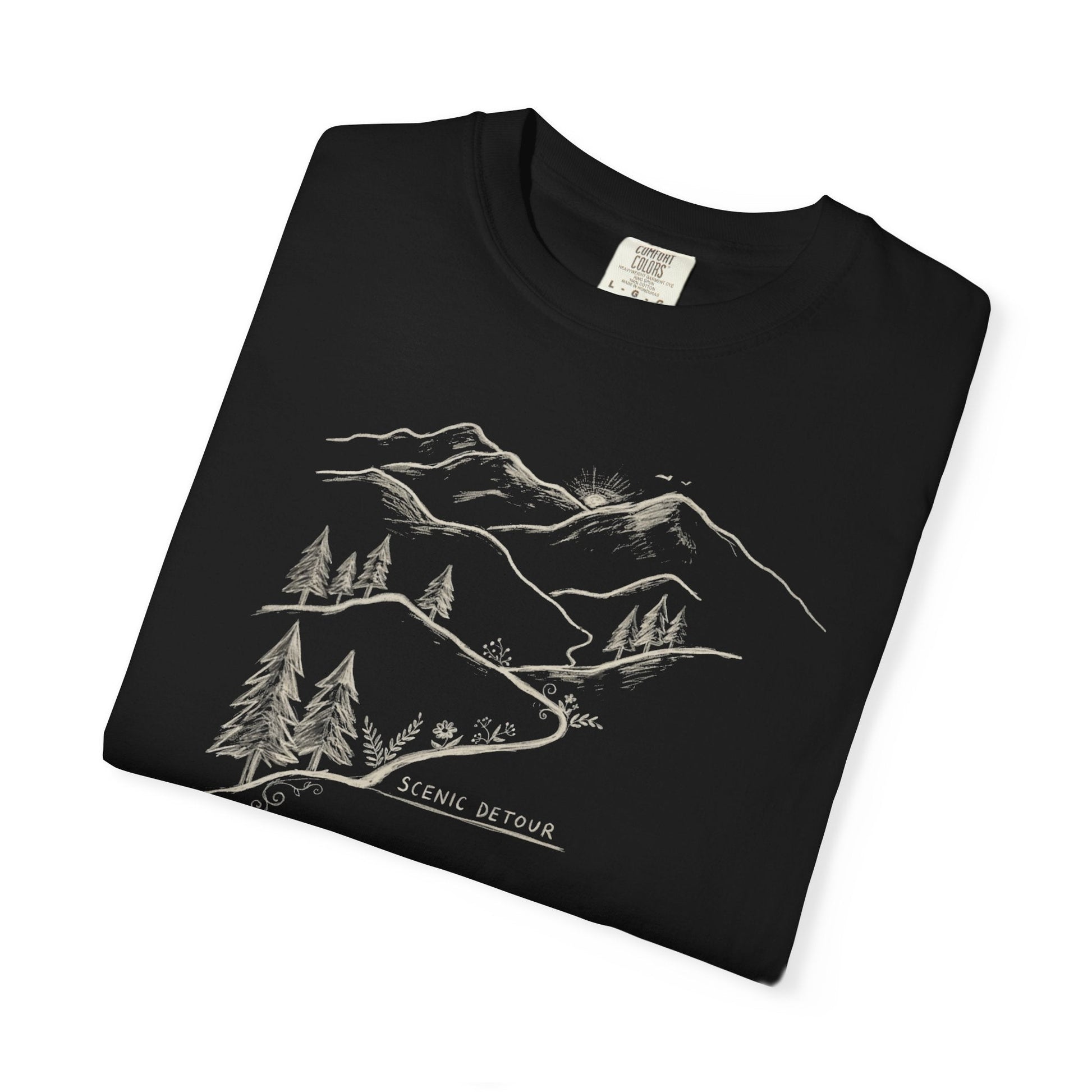 Trailhead Scenic Detour T-Shirt -Black - Sloth & Duck