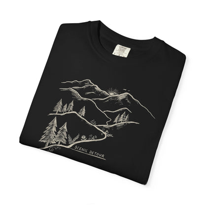 Trailhead Scenic Detour T-Shirt -Black - Sloth & Duck