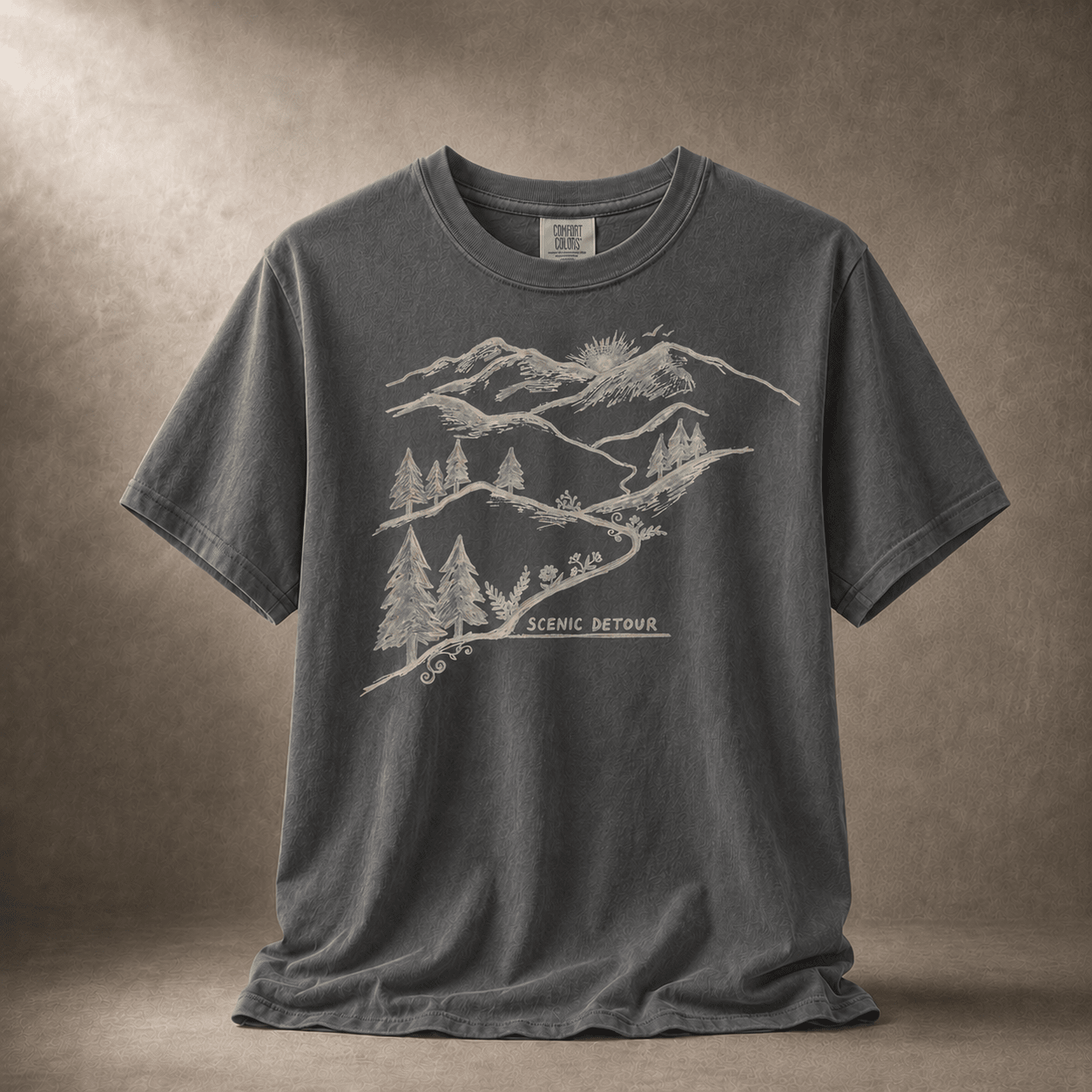 Trailhead Scenic Detour T-Shirt -Black - Sloth & Duck