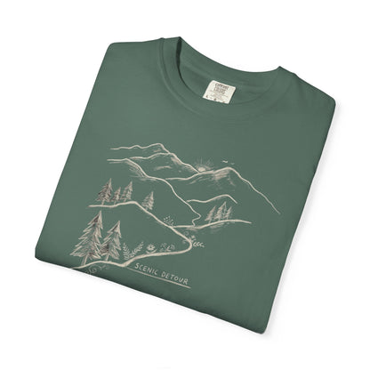 Trailhead Scenic Detour T-Shirt -Blue Spruce - Sloth & Duck
