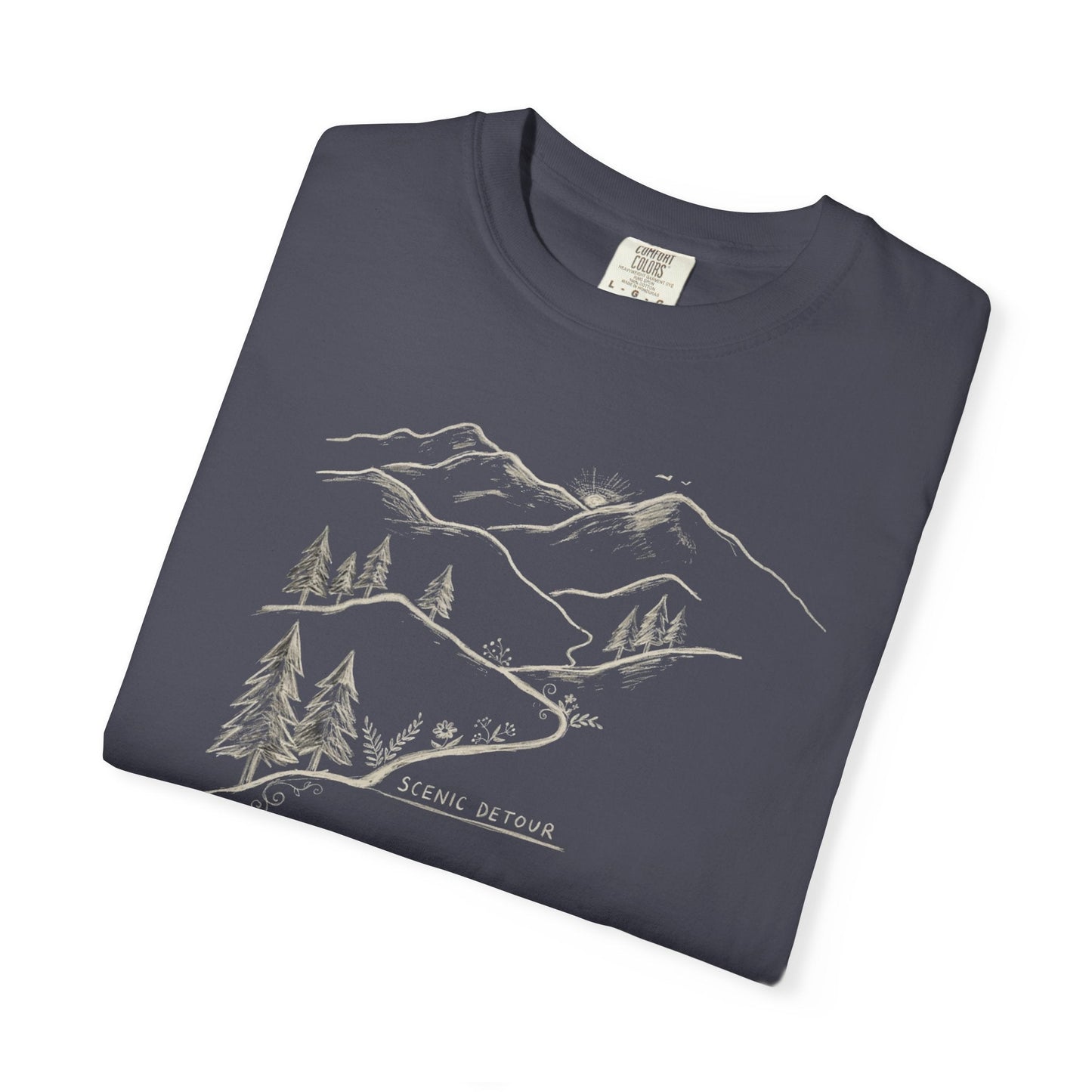 Trailhead Scenic Detour T-Shirt -Navy - Sloth & Duck