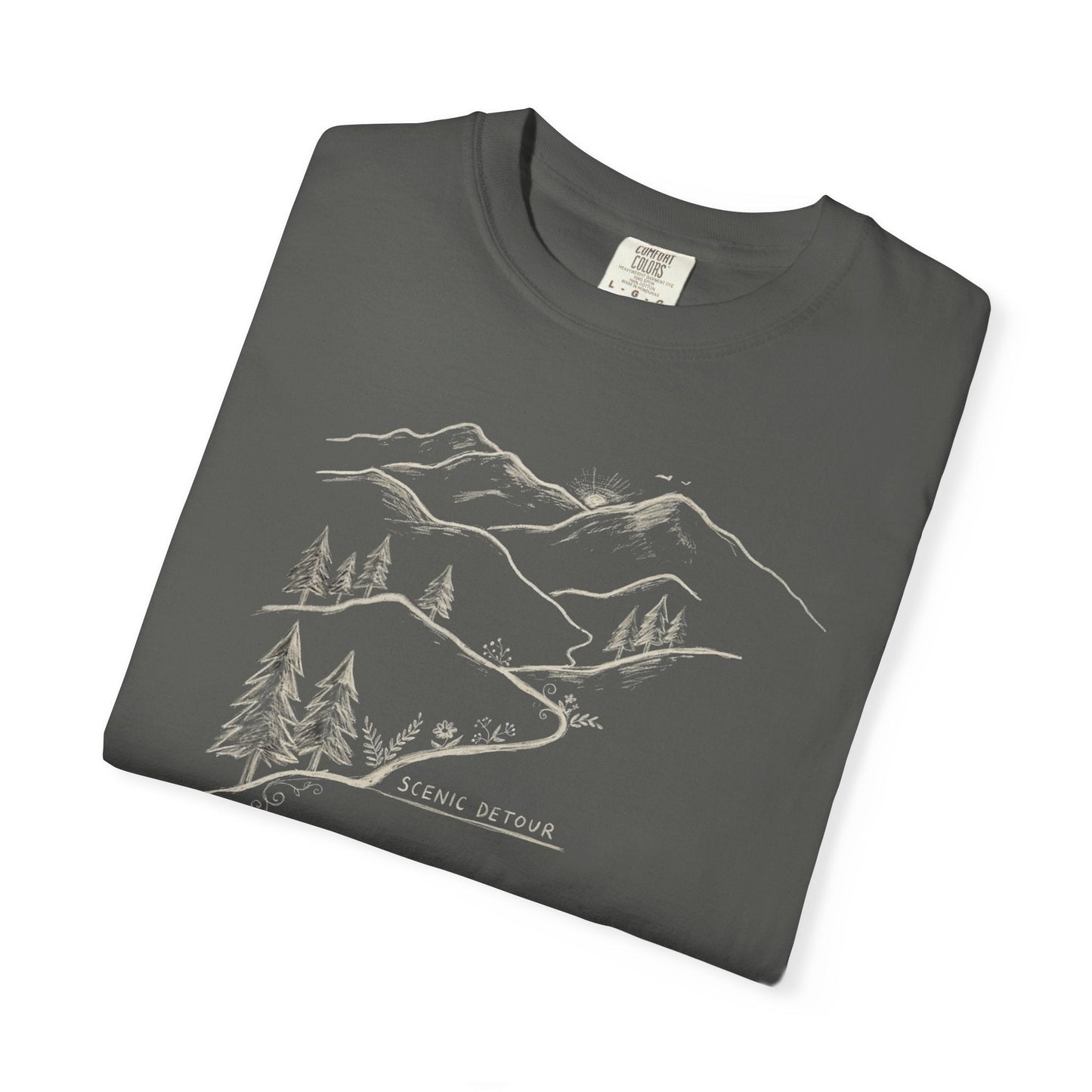 Trailhead Scenic Detour T-Shirt -Pepper - Sloth & Duck