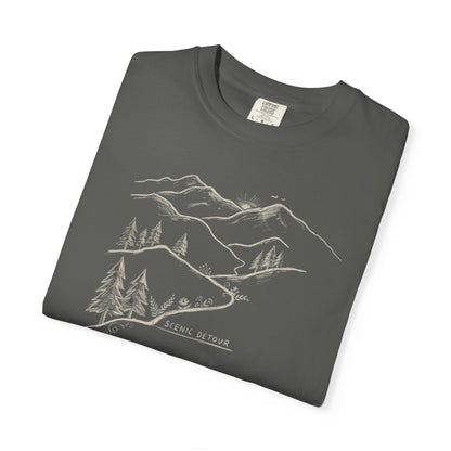 Trailhead Scenic Detour T-Shirt -Pepper - Sloth & Duck