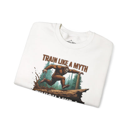 Train Like a Myth Bigfoot Sweatshirt - White - Sloth & Duck