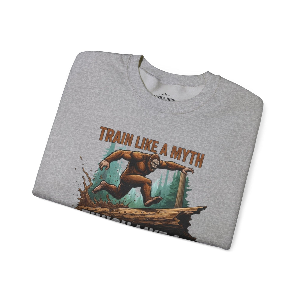 Train Like a Myth Bigfoot Sweatshirt - Sport Grey - Sloth & Duck