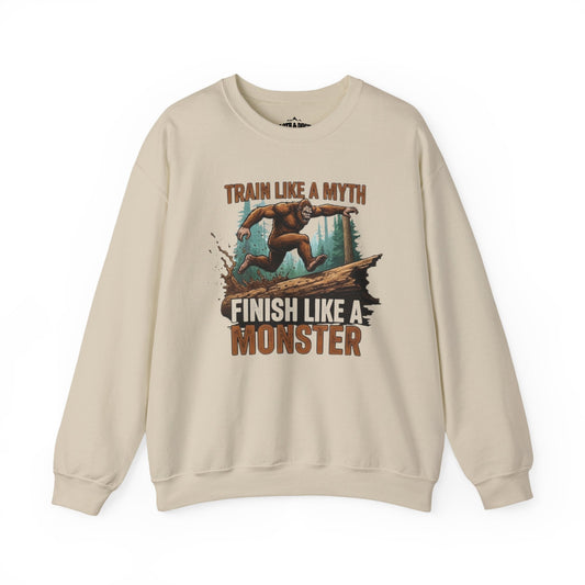 Train Like a Myth Bigfoot Sweatshirt - Sand - Sloth & Duck