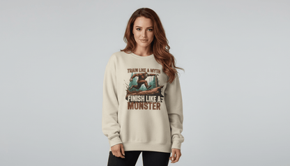 Train Like a Myth Bigfoot Sweatshirt - Dark Heather - Sloth & Duck