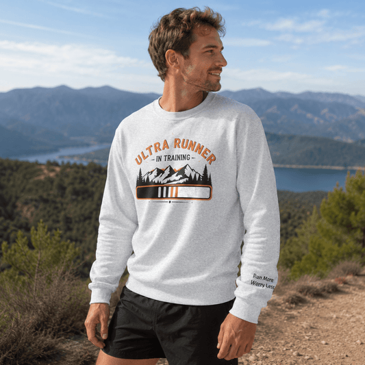 Ultra Runner in Training Sweatshirt -Ash - Sloth & Duck