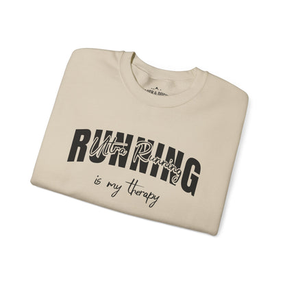 "Ultra Running is My Therapy" Sweatshirt - Sand - Sloth & Duck