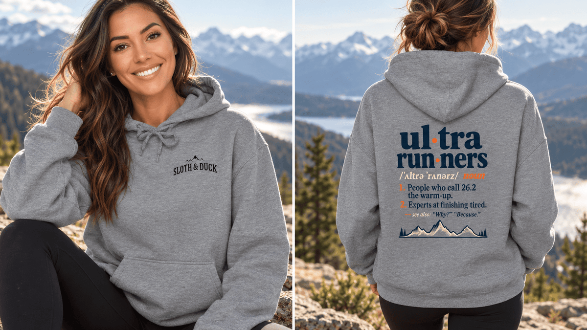 Ultrarunner Definition Graphic Sweatshirt -XS - Sloth & Duck