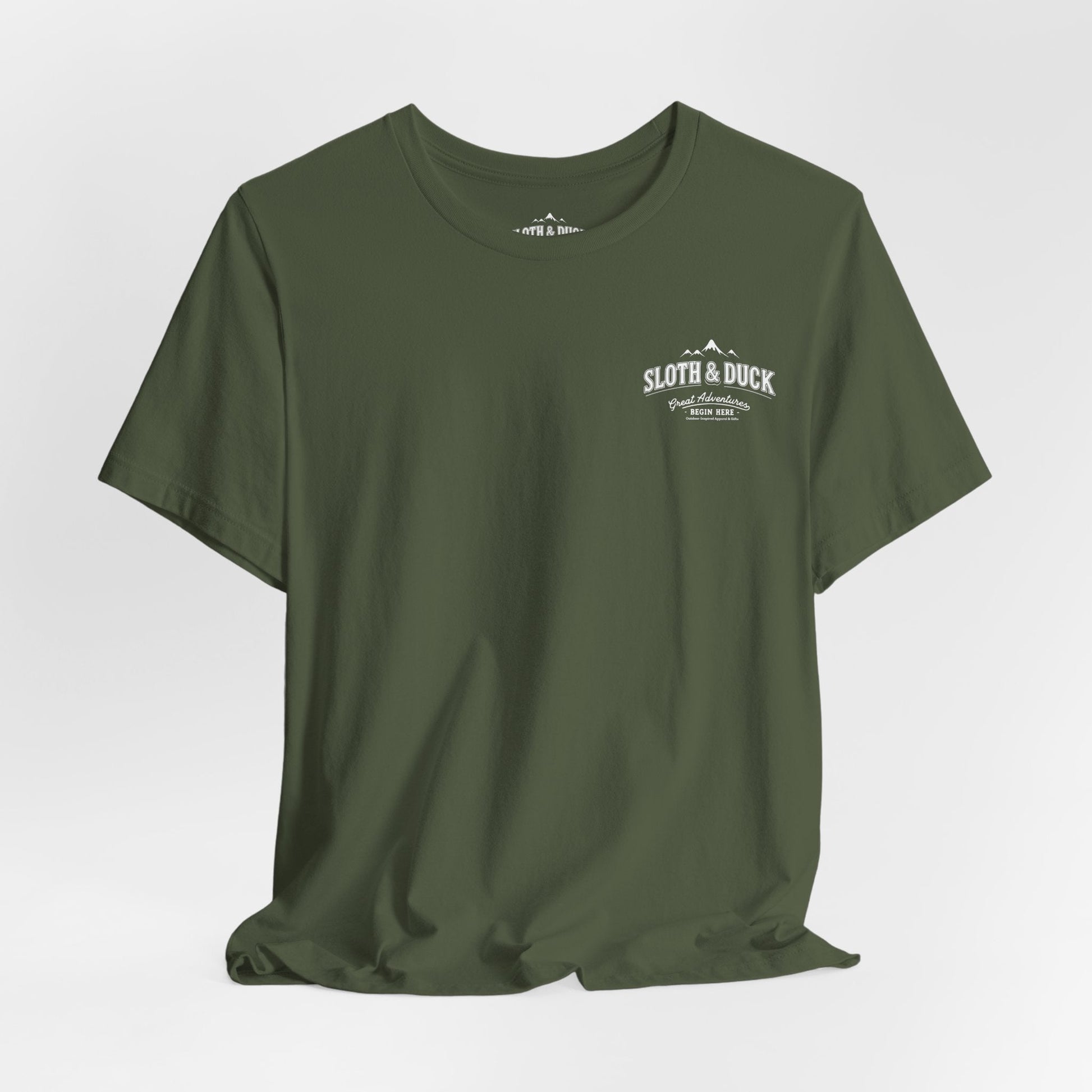 Ultrarunner Dirt Meets Soul Graphic T-Shirt - Military Green - Sloth & Duck