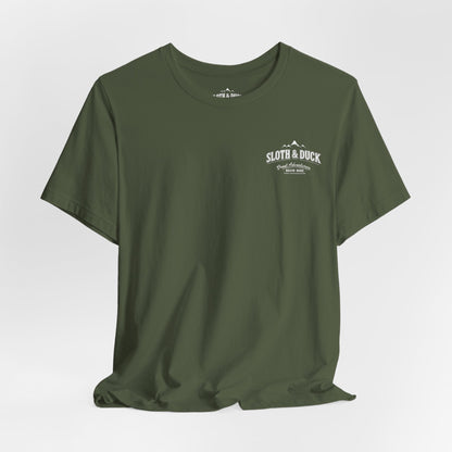 Ultrarunner Dirt Meets Soul Graphic T-Shirt - Military Green - Sloth & Duck