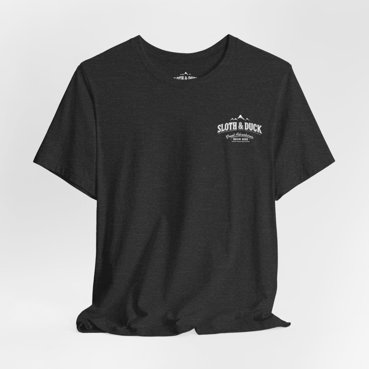 Ultrarunner Dirt Meets Soul Graphic T-Shirt - Dark Grey Heather - Sloth & Duck