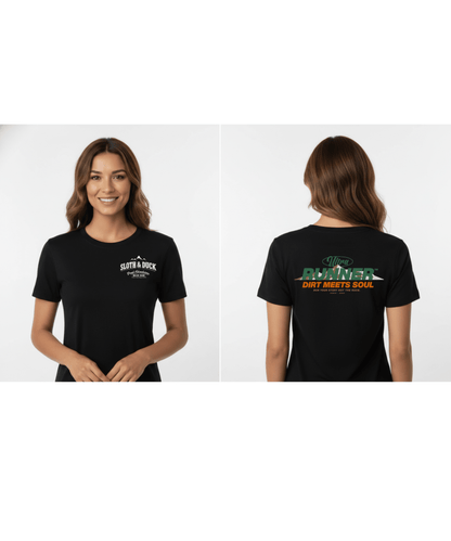 Ultrarunner Dirt Meets Soul Graphic T-Shirt - Asphalt - Sloth & Duck
