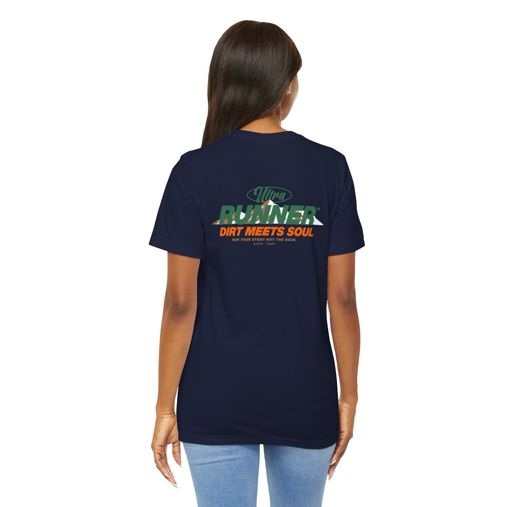 Ultrarunner Dirt Meets Soul Graphic T-Shirt - Navy - Sloth & Duck