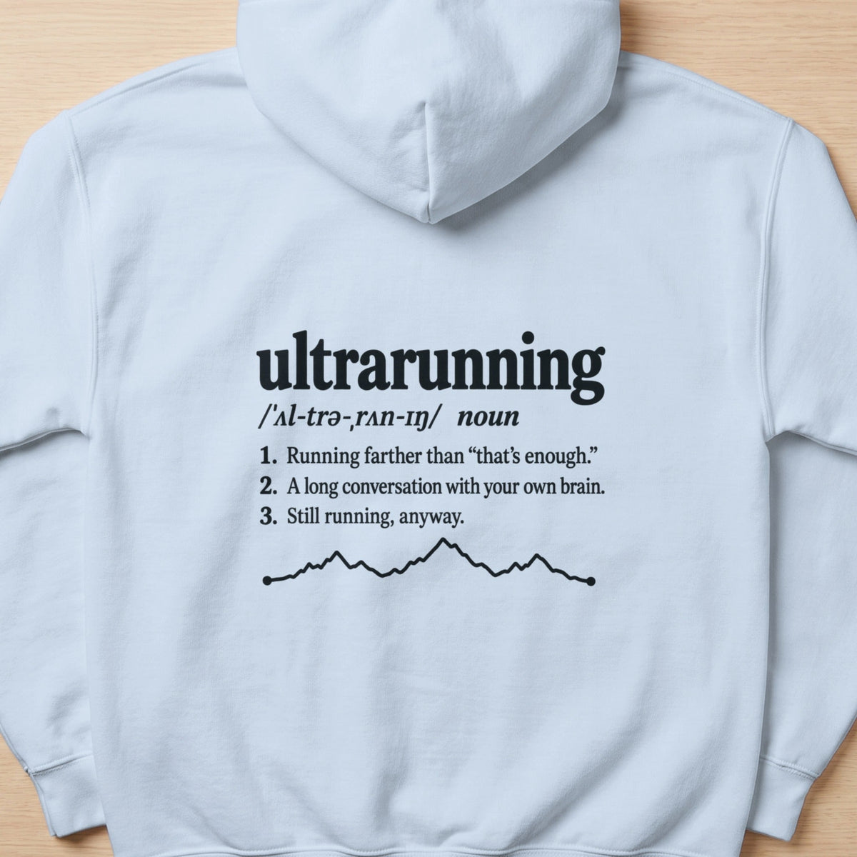 Ultrarunning Definition Graphic Sweatshirt -S - Sloth & Duck
