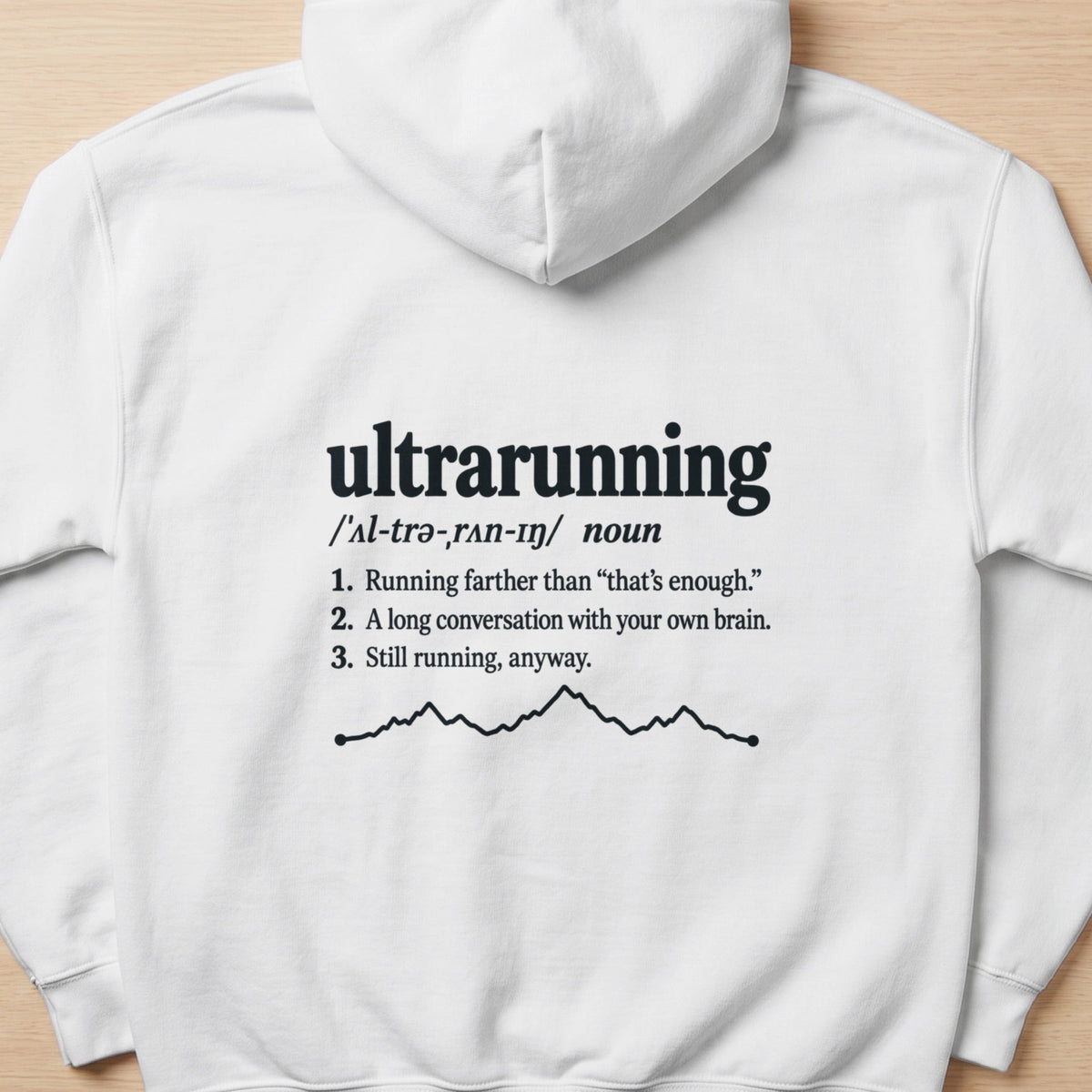 Ultrarunning Definition Graphic Sweatshirt -XS - Sloth & Duck