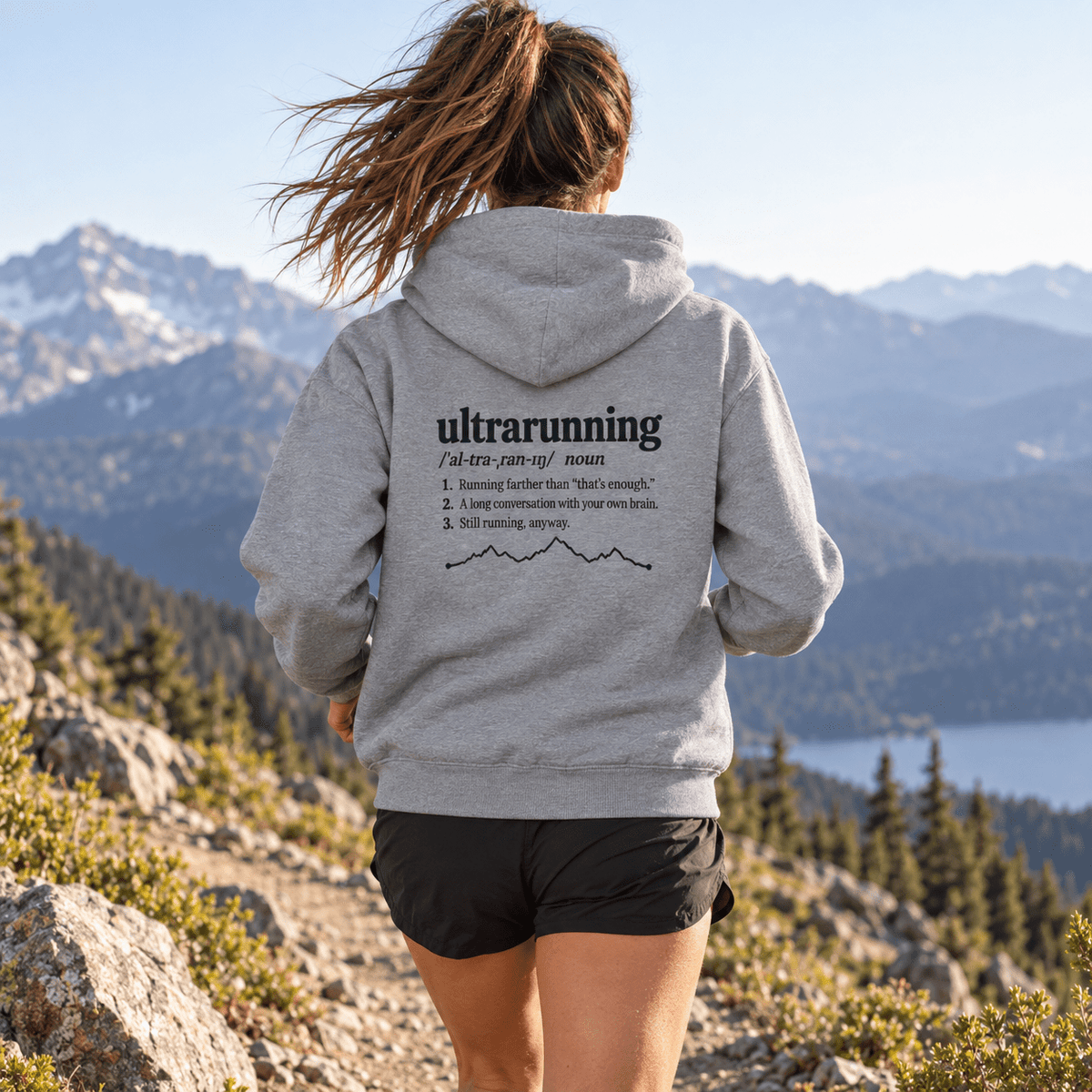 Ultrarunning Definition Graphic Sweatshirt -XS - Sloth & Duck