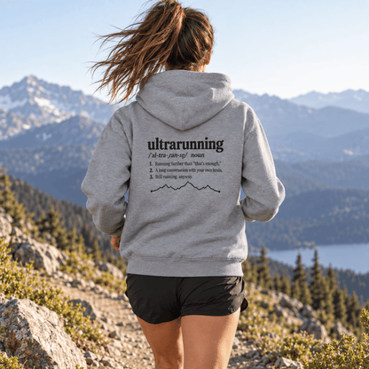 Ultrarunning Definition Graphic Sweatshirt -XS - Sloth & Duck