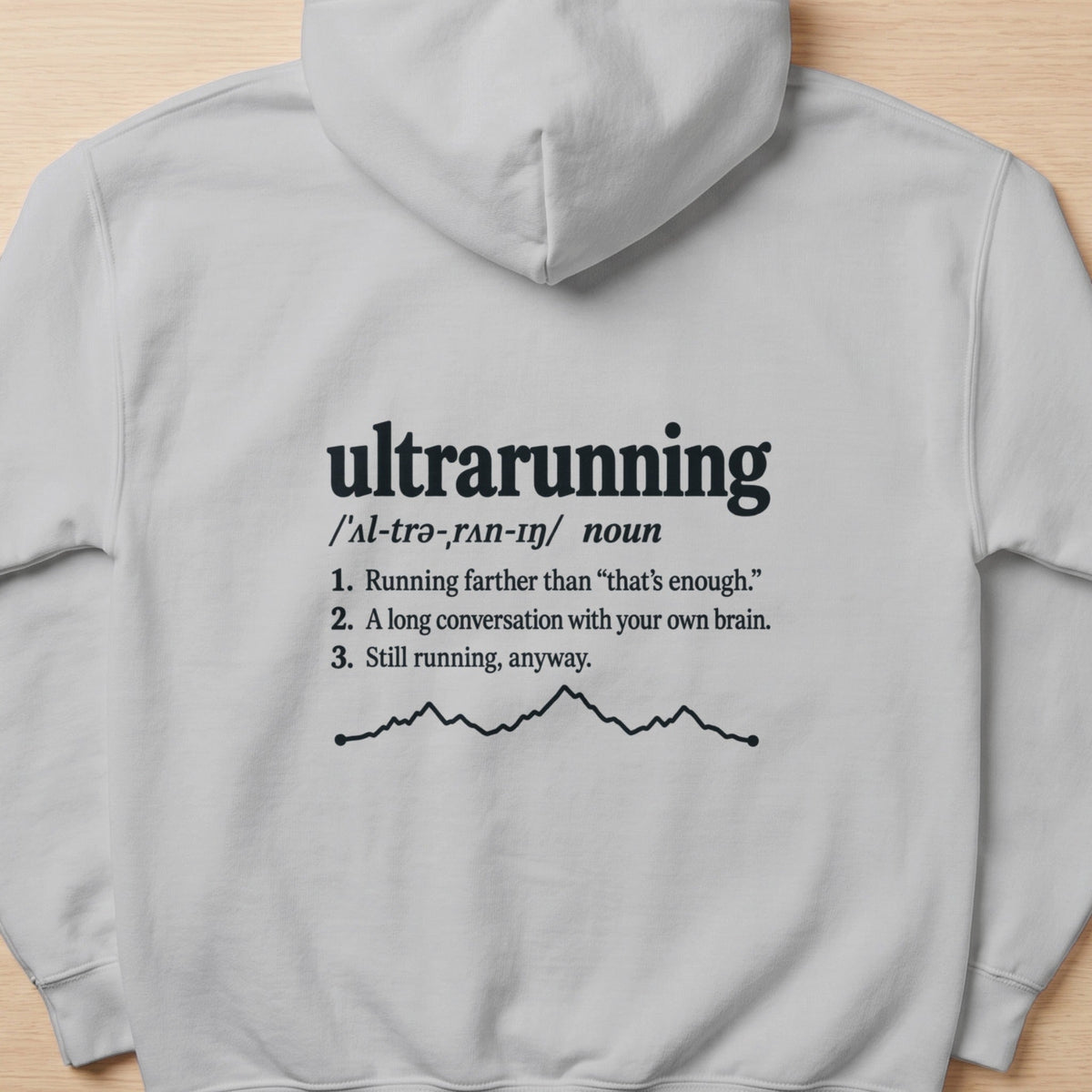 Ultrarunning Definition Graphic Sweatshirt -XS - Sloth & Duck