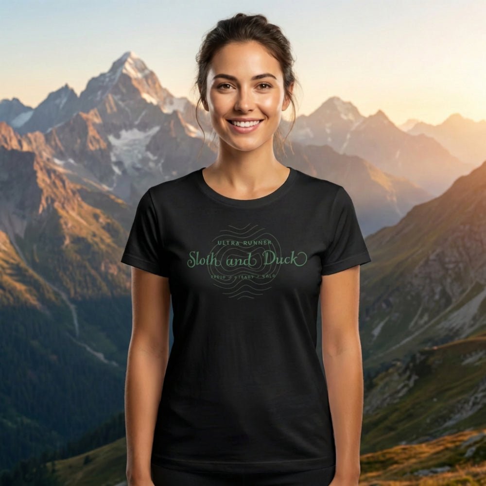 Unisex Performance Trail Tee | Moisture - Wicking & UV Protection - White - Sloth & Duck