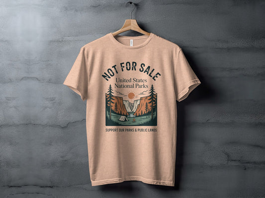 United States National Parks, Support Public Lands Shirt - Adult - XS - Sloth & Duck