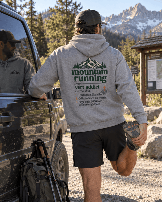 Vert Addict Mountain Running Sweatshirt -S - Sloth & Duck