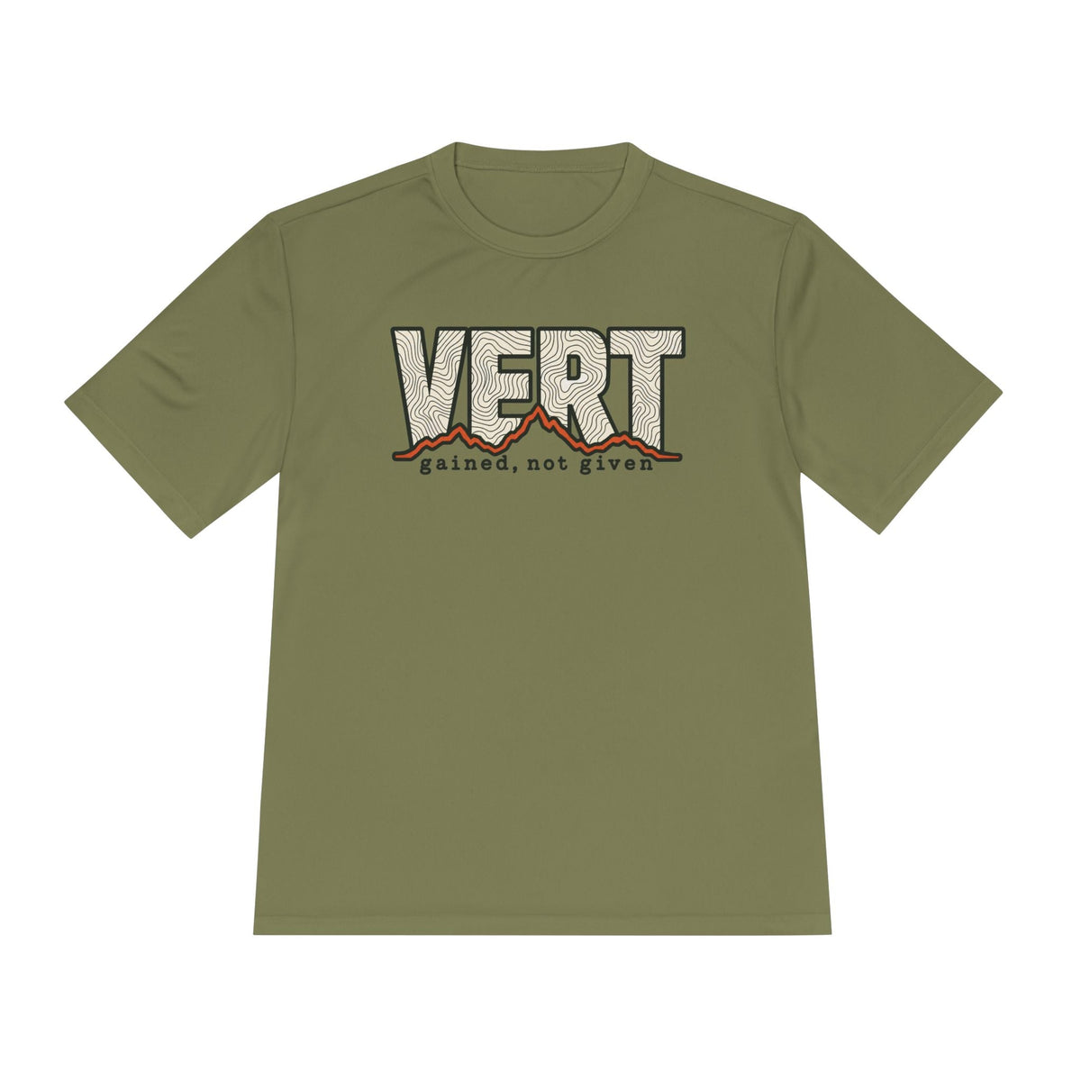 Vert Gained, Not Given Trail Running Performance T-Shirt -S - Sloth & Duck