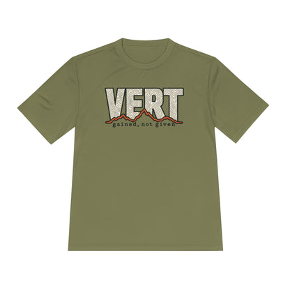 Vert Gained, Not Given Trail Running Performance T-Shirt -S - Sloth & Duck