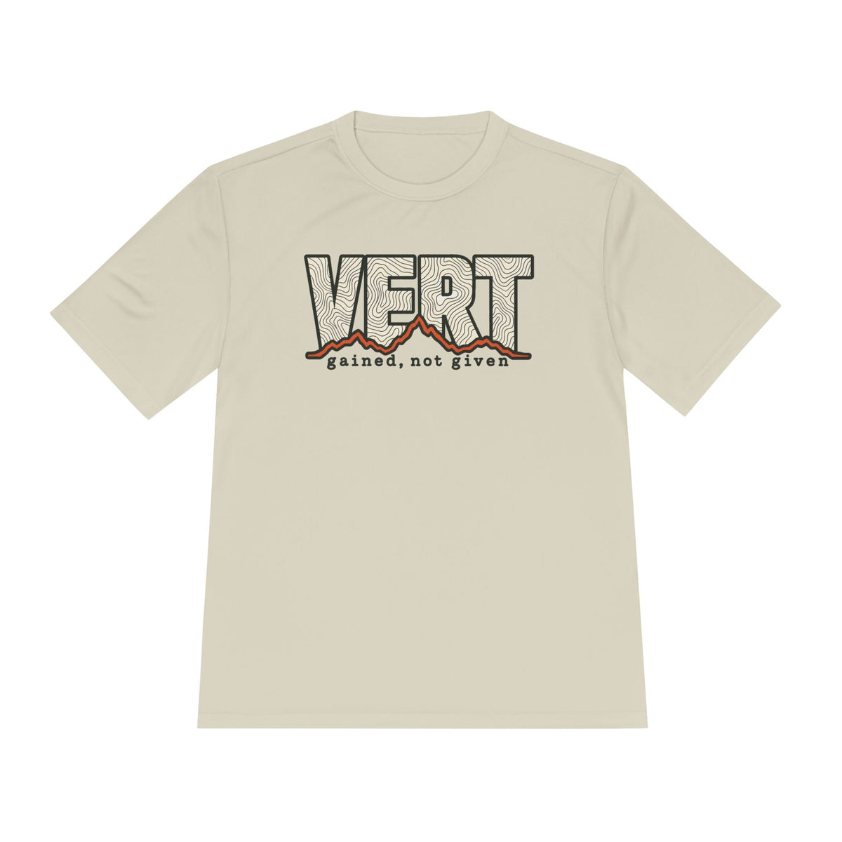 Vert Gained, Not Given Trail Running Performance T-Shirt -S - Sloth & Duck