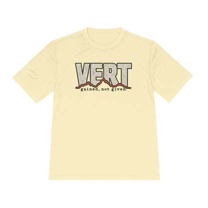 Vert Gained, Not Given Trail Running Performance T-Shirt -S - Sloth & Duck