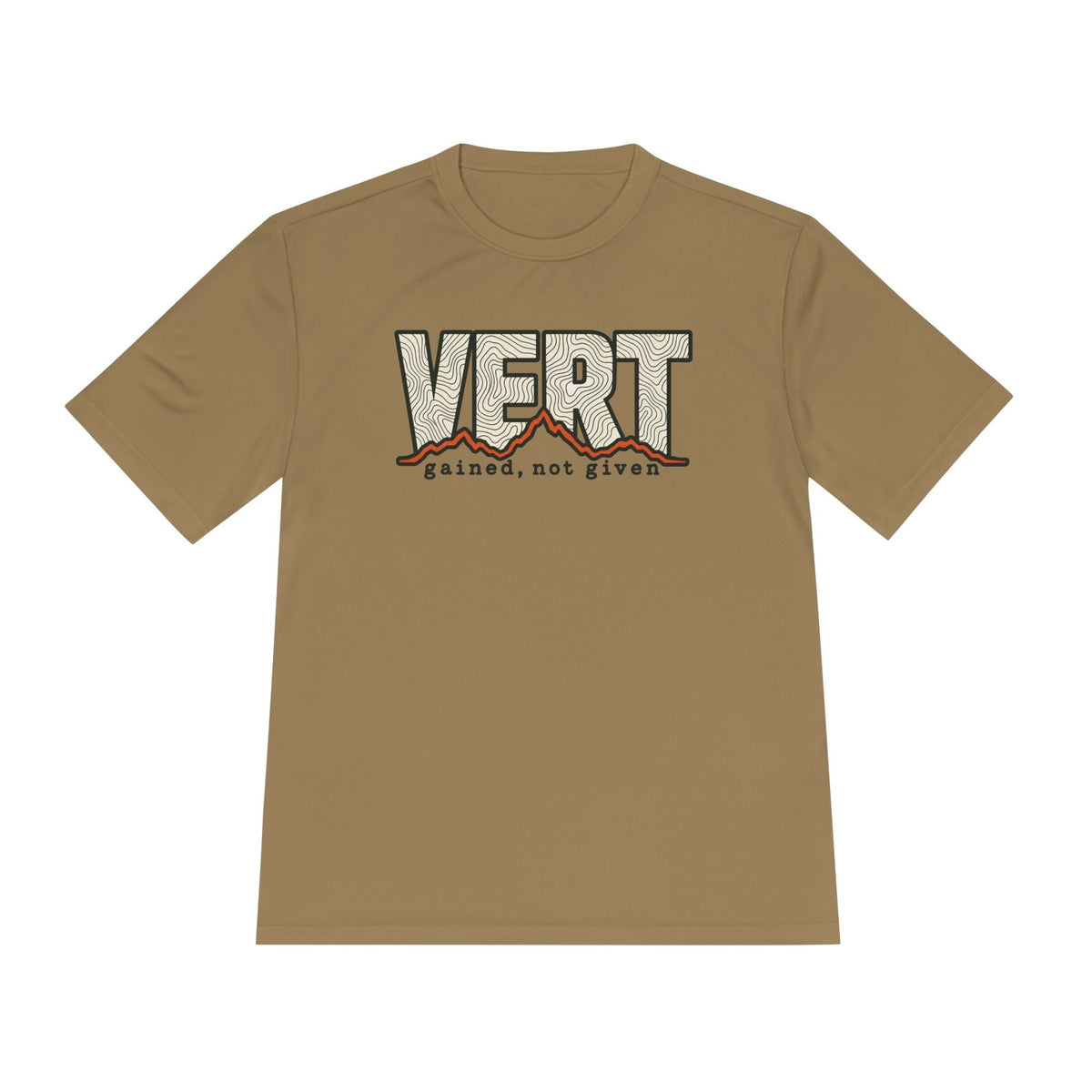 Vert Gained, Not Given Trail Running Performance T-Shirt -XS - Sloth & Duck