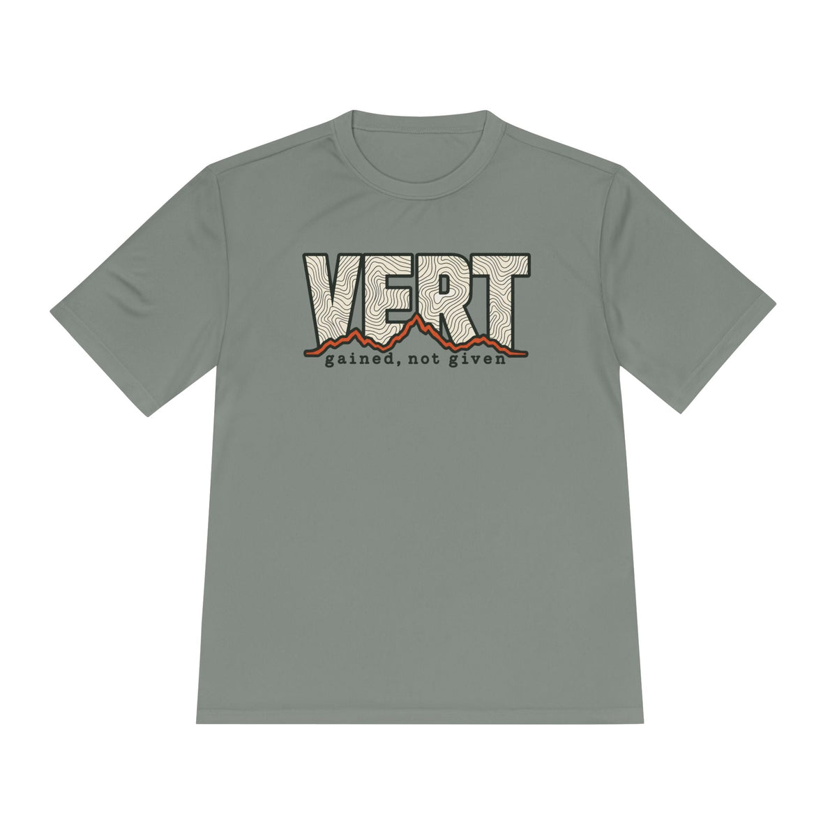 Vert Gained, Not Given Trail Running Performance T-Shirt -XS - Sloth & Duck