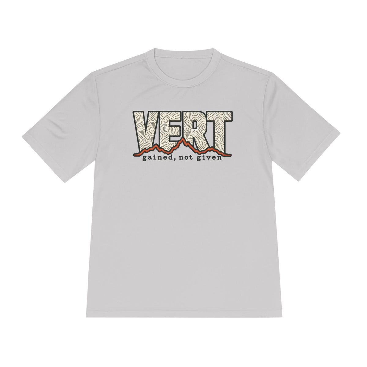 Vert Gained, Not Given Trail Running Performance T-Shirt -XS - Sloth & Duck