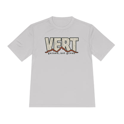 Vert Gained, Not Given Trail Running Performance T-Shirt -XS - Sloth & Duck