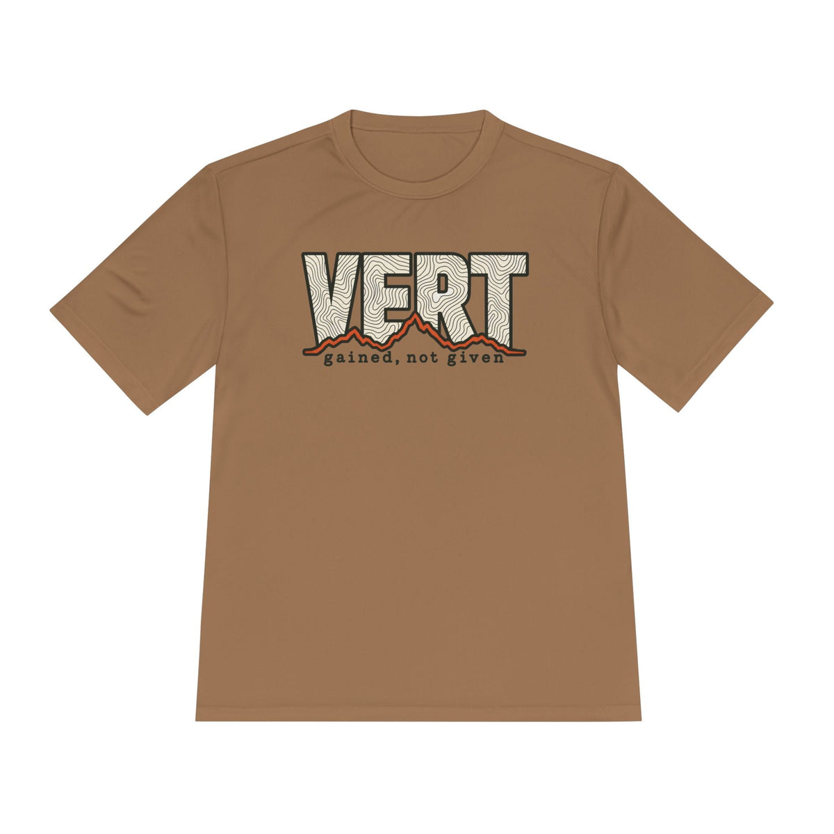 Vert Gained, Not Given Trail Running Performance T-Shirt -XS - Sloth & Duck