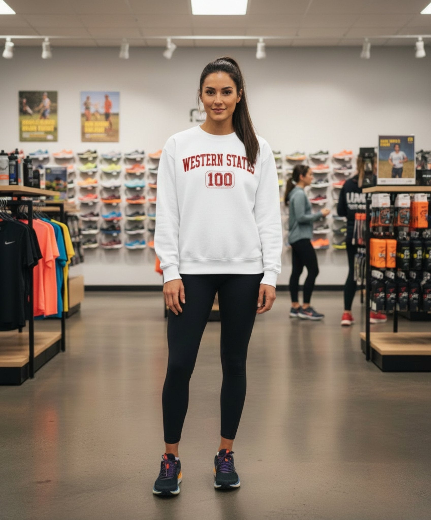 Western States 100 Crewneck Sweatshirt - Black - Sloth & Duck
