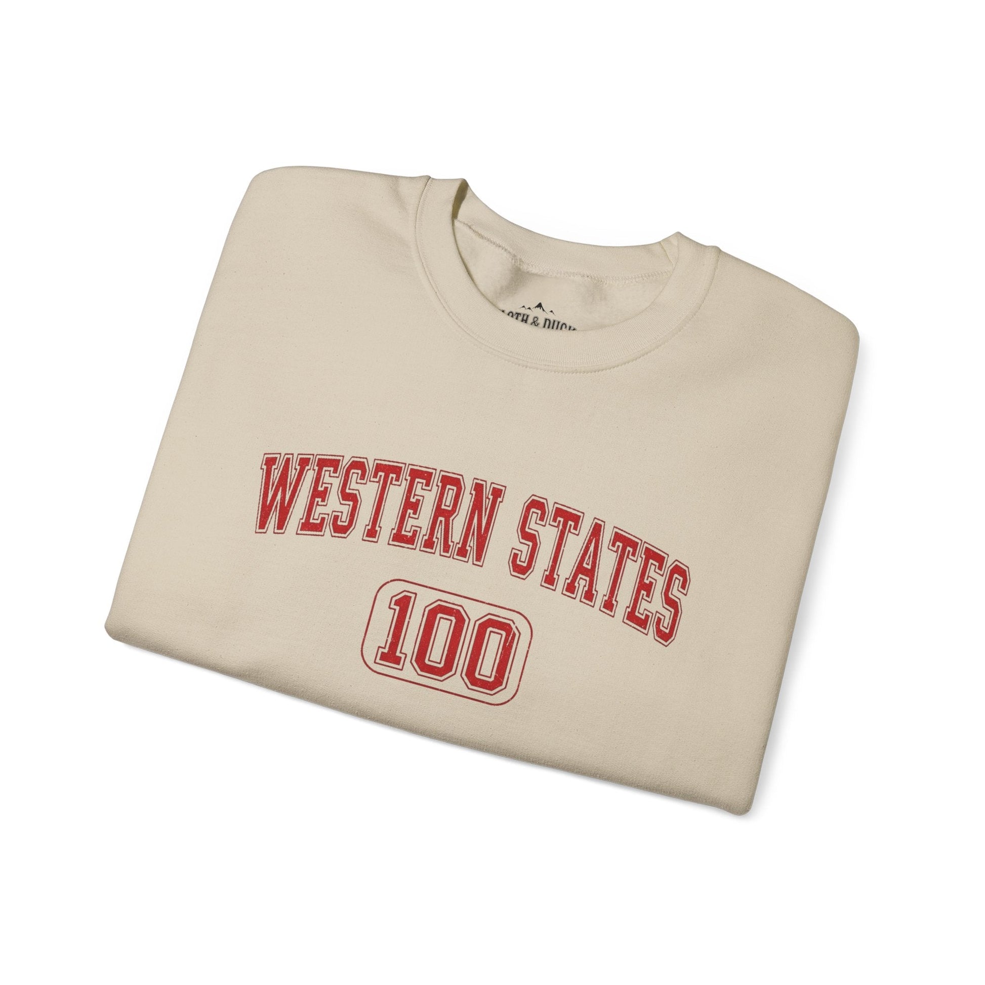 Western States 100 Crewneck Sweatshirt - Sand - Sloth & Duck
