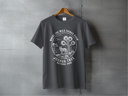 "Where The Wild Things Roam" Joshua Tree National Park T-Shirt - S - Sloth & Duck