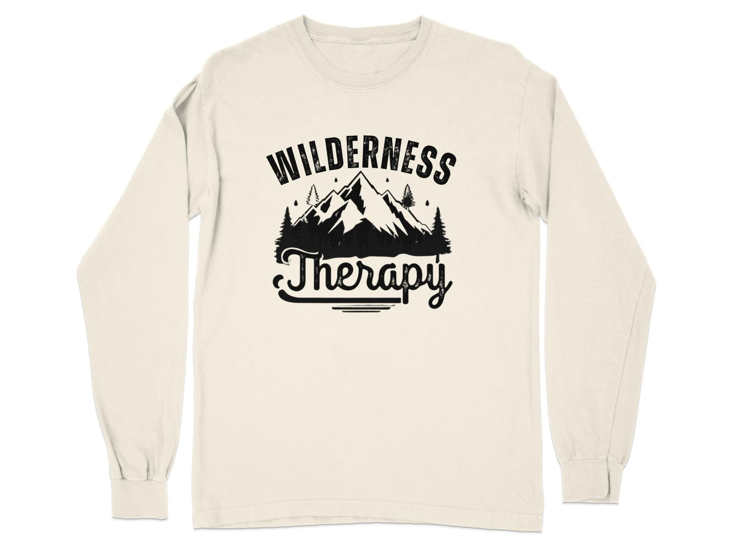 "Wilderness Therapy" Long Sleeve Shirt - Long Sleeve T-Shirt - Sloth & Duck