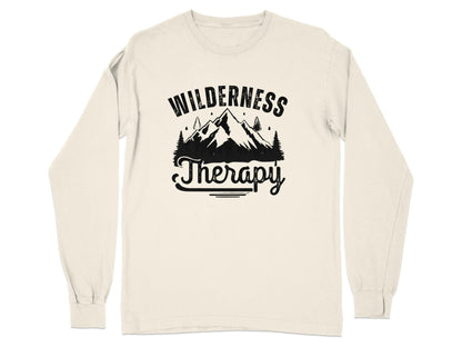 "Wilderness Therapy" Long Sleeve Shirt - Long Sleeve T-Shirt - Sloth & Duck