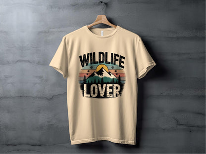 "Wildlife Lover" T-Shirt featuring Mountain Design - T-Shirt - S - Sloth & Duck