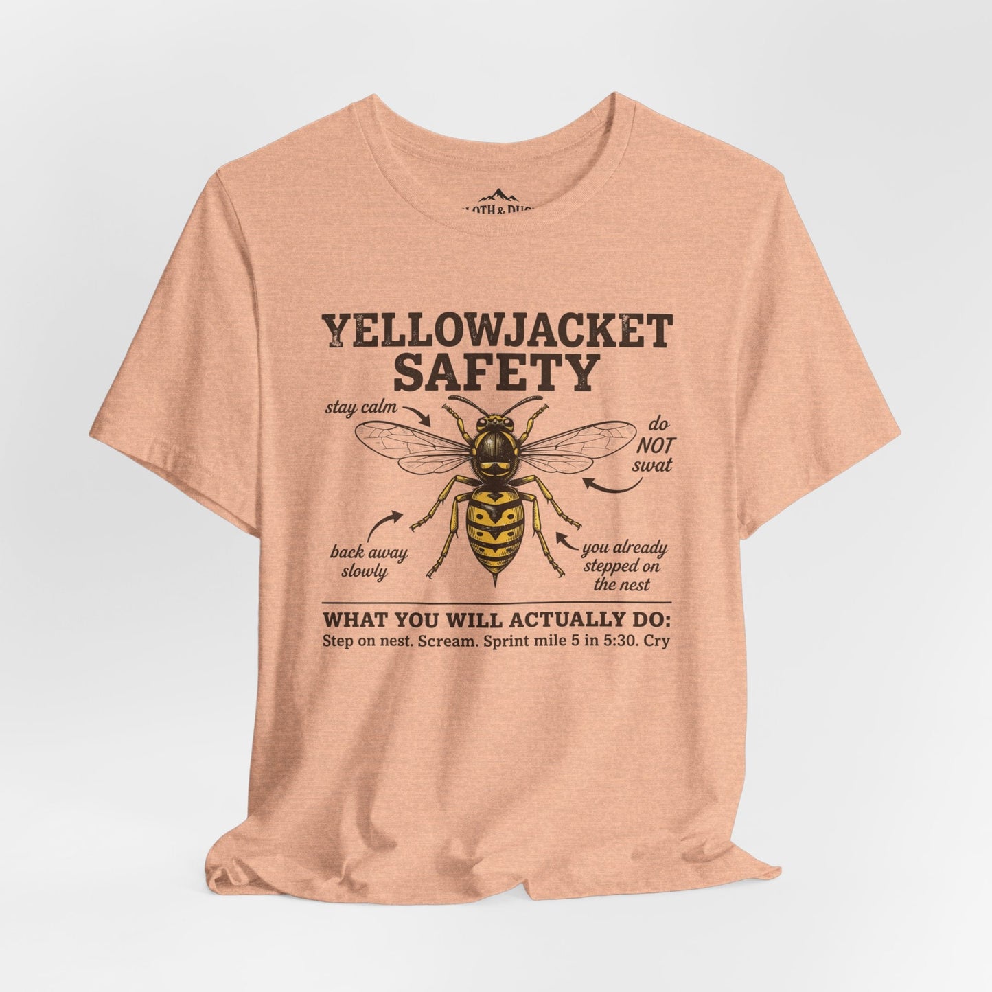 Yellow Jacket Safety T-Shirt - S - Sloth & Duck