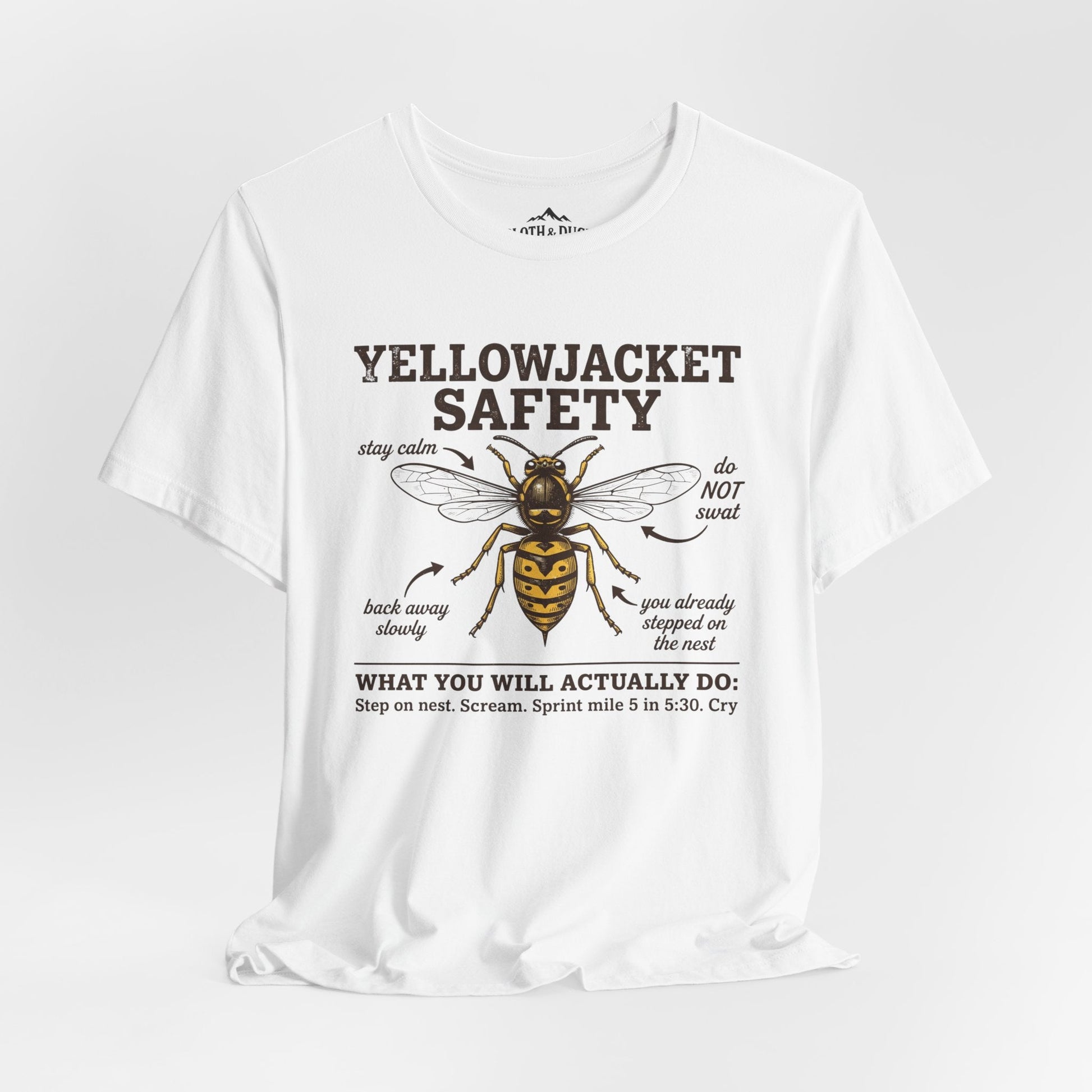 Yellow Jacket Safety T-Shirt - S - Sloth & Duck