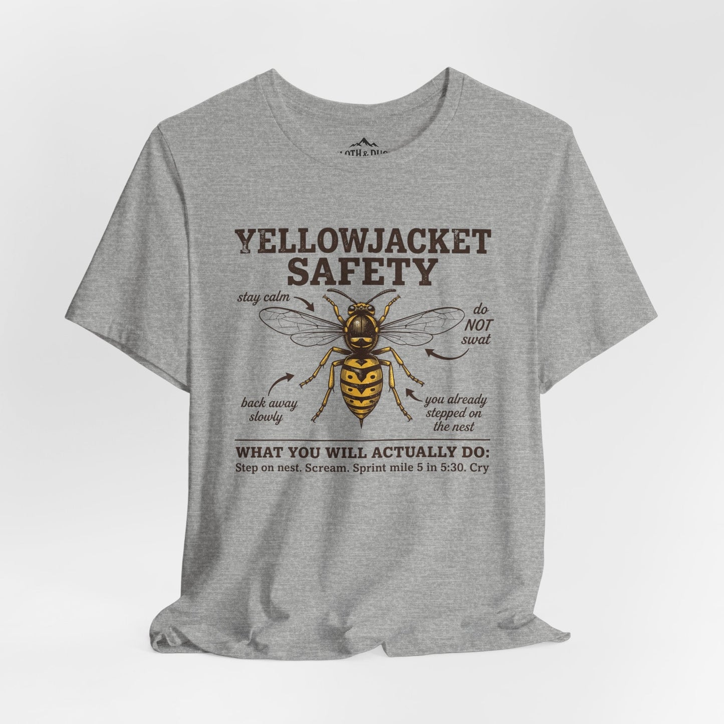 Yellow Jacket Safety T-Shirt - S - Sloth & Duck